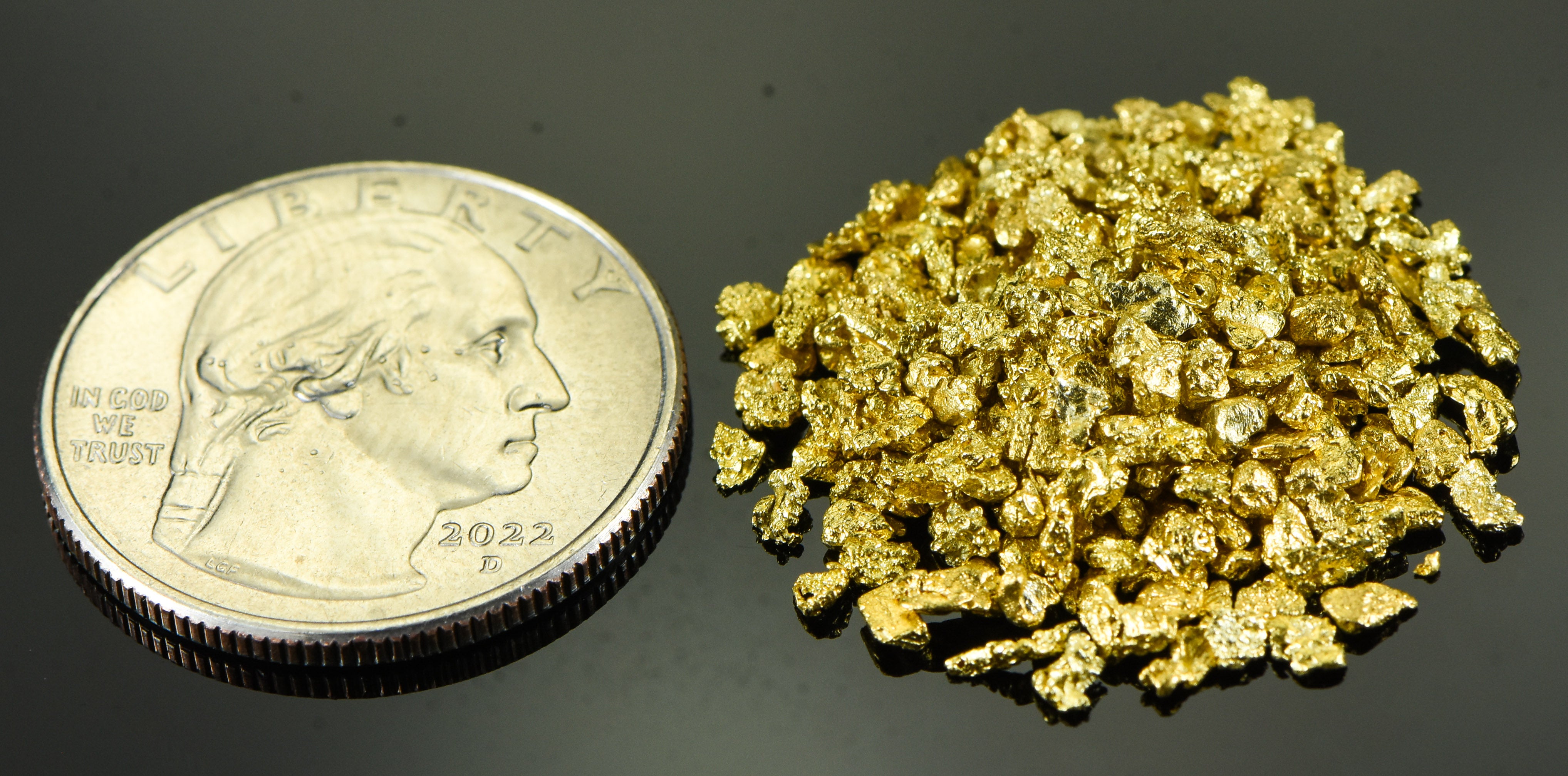 Alaskan Yukon Gold Rush Nuggets 12 Mesh 10 GRAMS OF CLEAN GOLD FLAKES