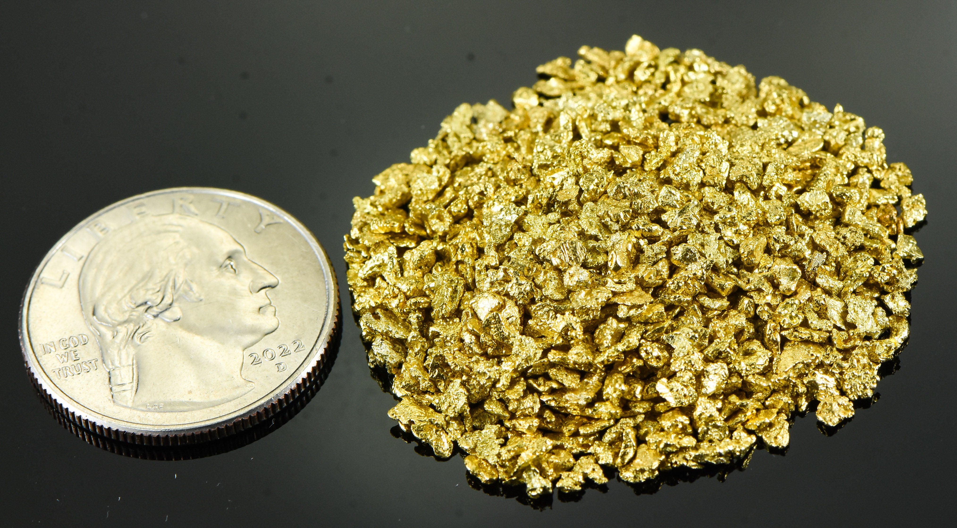 Alaskan Yukon Gold Rush Nuggets 12 Mesh 1 Troy Ounce 31.1 Gram 20 DWT