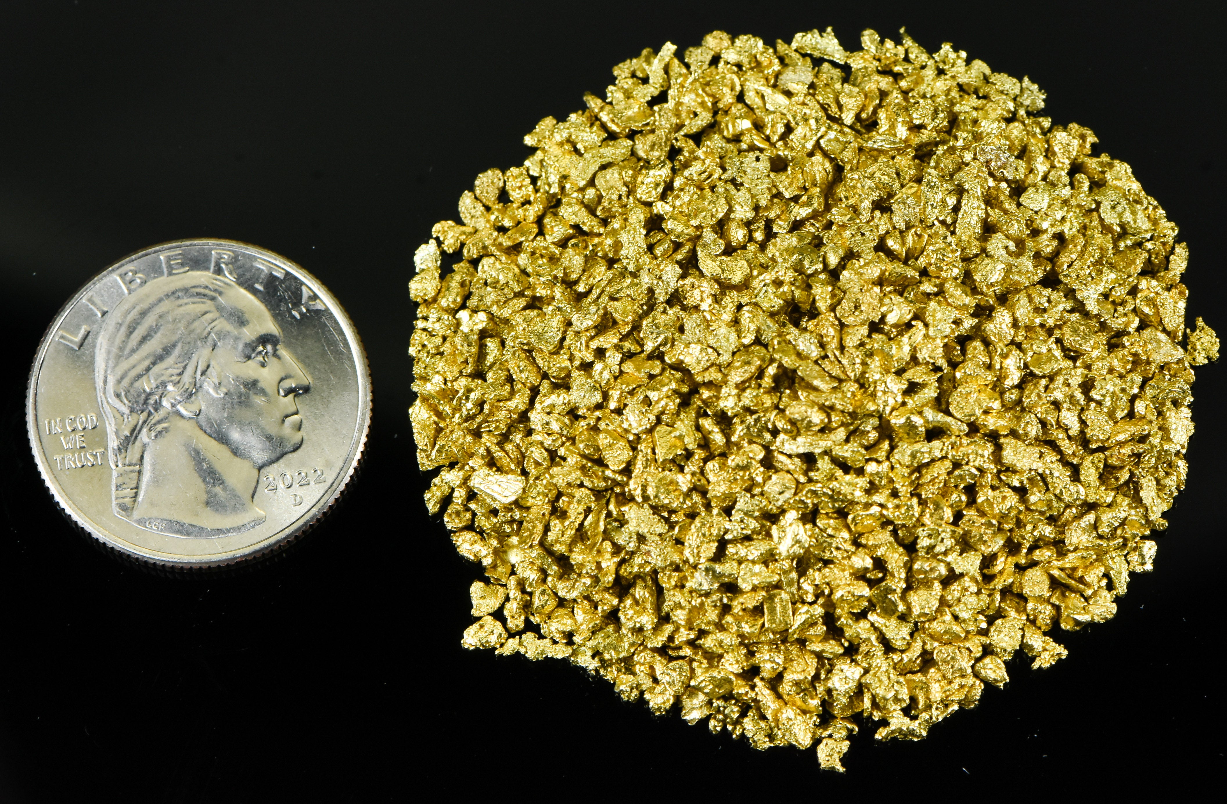 Alaskan Yukon Gold Rush Nuggets 12 Mesh 2 Troy Ounce 62.2 Gram 40 DWT