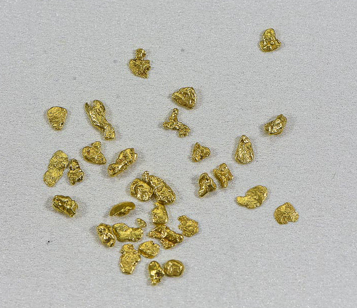 California Gold Nuggets 1 Grams of #14 Mesh Gold Authentic Natural Flakes