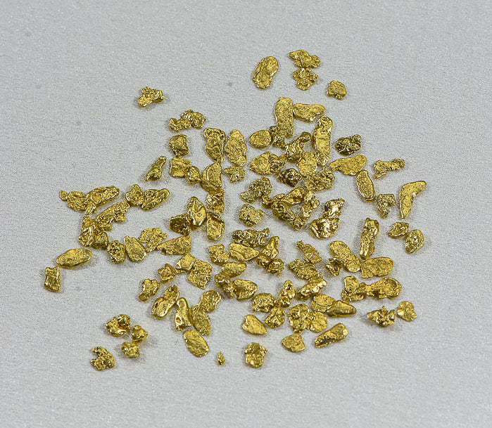 California Gold Nuggets 3 Grams of #14 Mesh Gold Authentic Natural Flakes