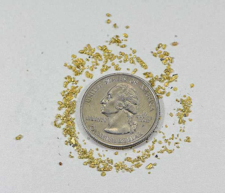 California Gold Nuggets 1 Grams of #50 Mesh Gold Authentic Natural Flakes