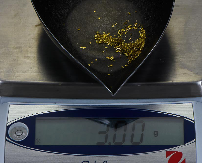 California Gold Nuggets 3 Grams of #30/100 Mix Mesh Gold Authentic Natural Flakes