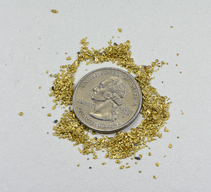 California Gold Nuggets 3 Grams of #30/100 Mix Mesh Gold Authentic Natural Flakes