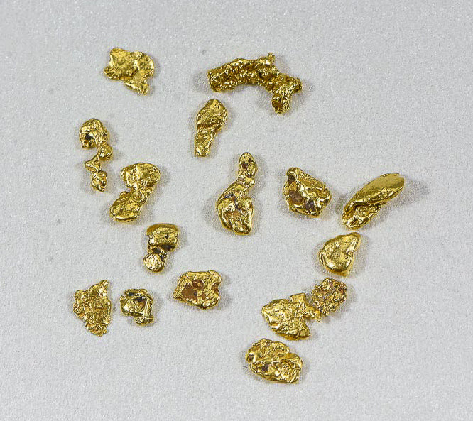 California Gold Nuggets 3 Grams of #8 Mesh Gold Authentic Natural Flakes