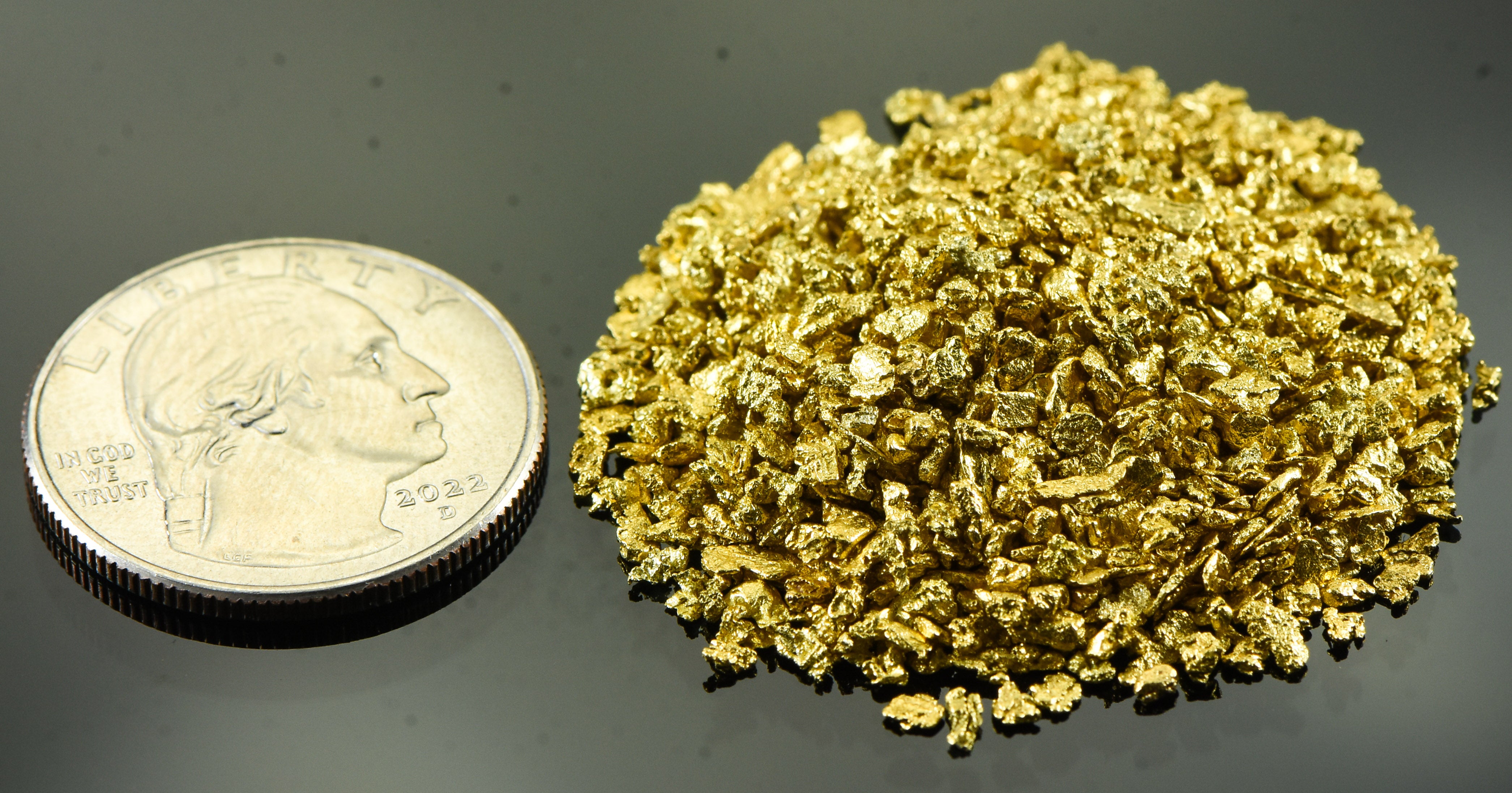 Alaskan Yukon Gold Rush Nuggets 14 Mesh 1 Troy Ounce 31.1 Gram 20 DWT