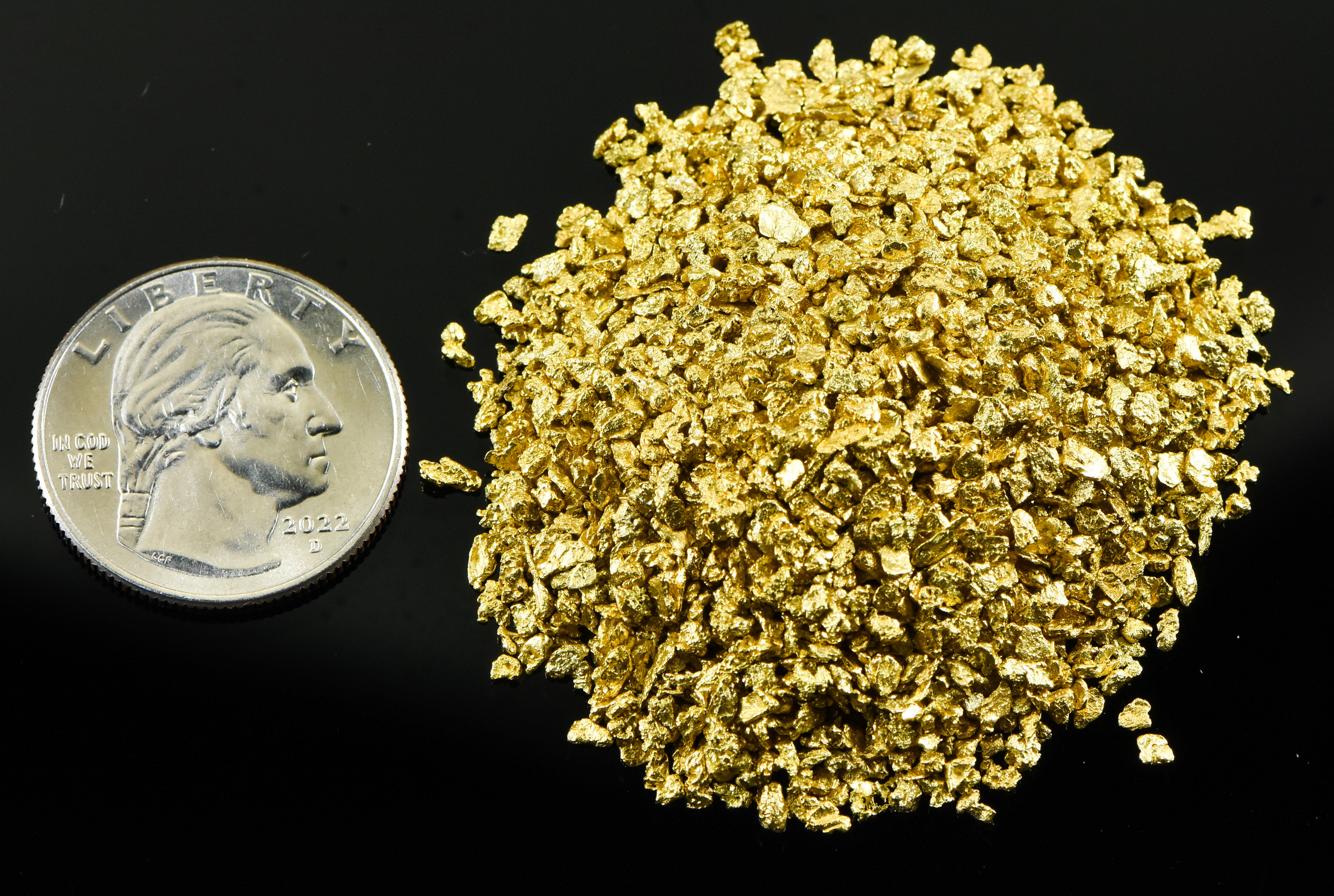 Alaskan Yukon BC Gold Nuggets 14 Mesh 2 Troy Ounce 62.2 Gram 40 DWT
