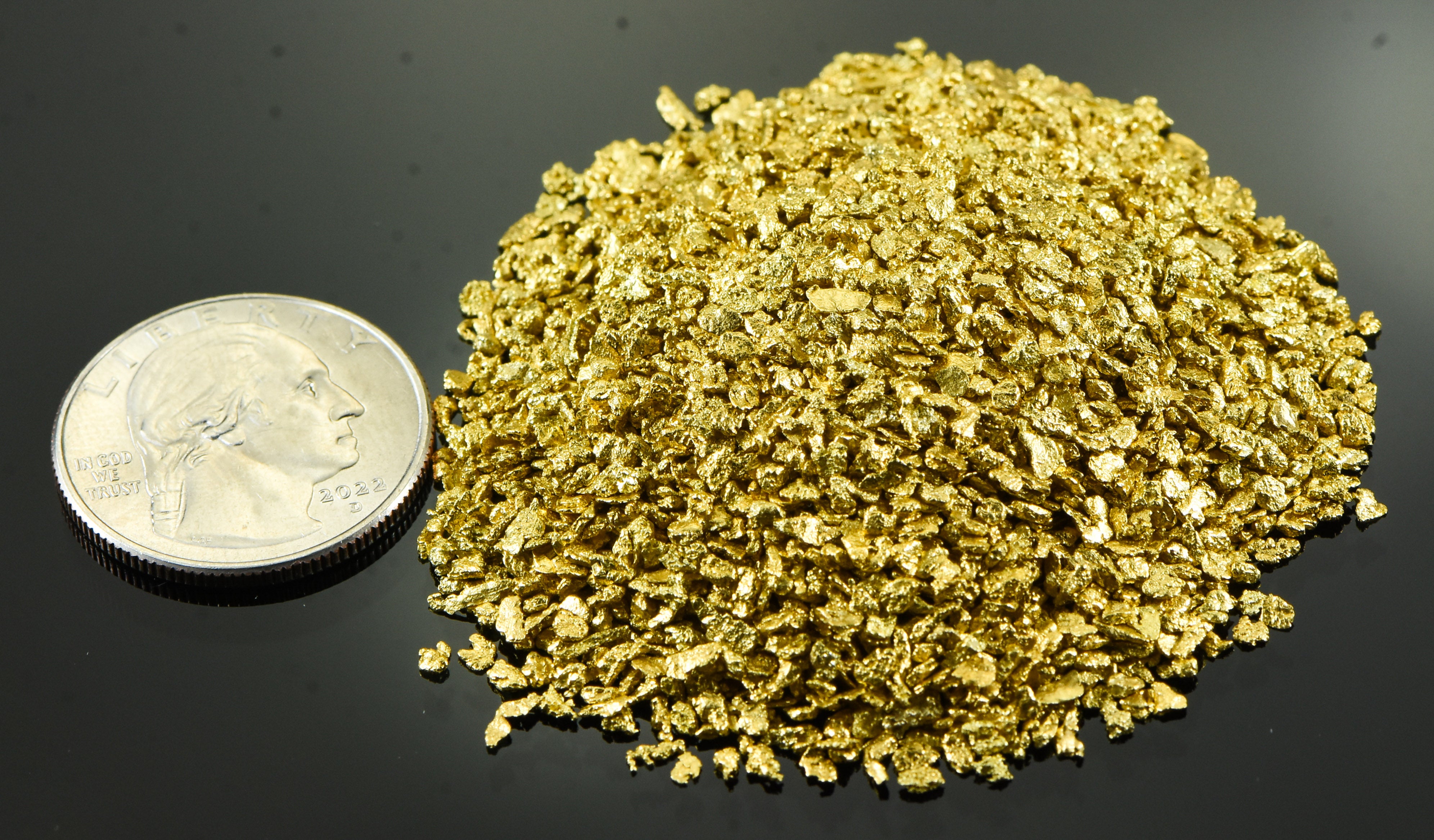Alaskan Yukon Gold Rush Nuggets 14 Mesh 3 Troy Ounce 93.3 Gram 60 DWT
