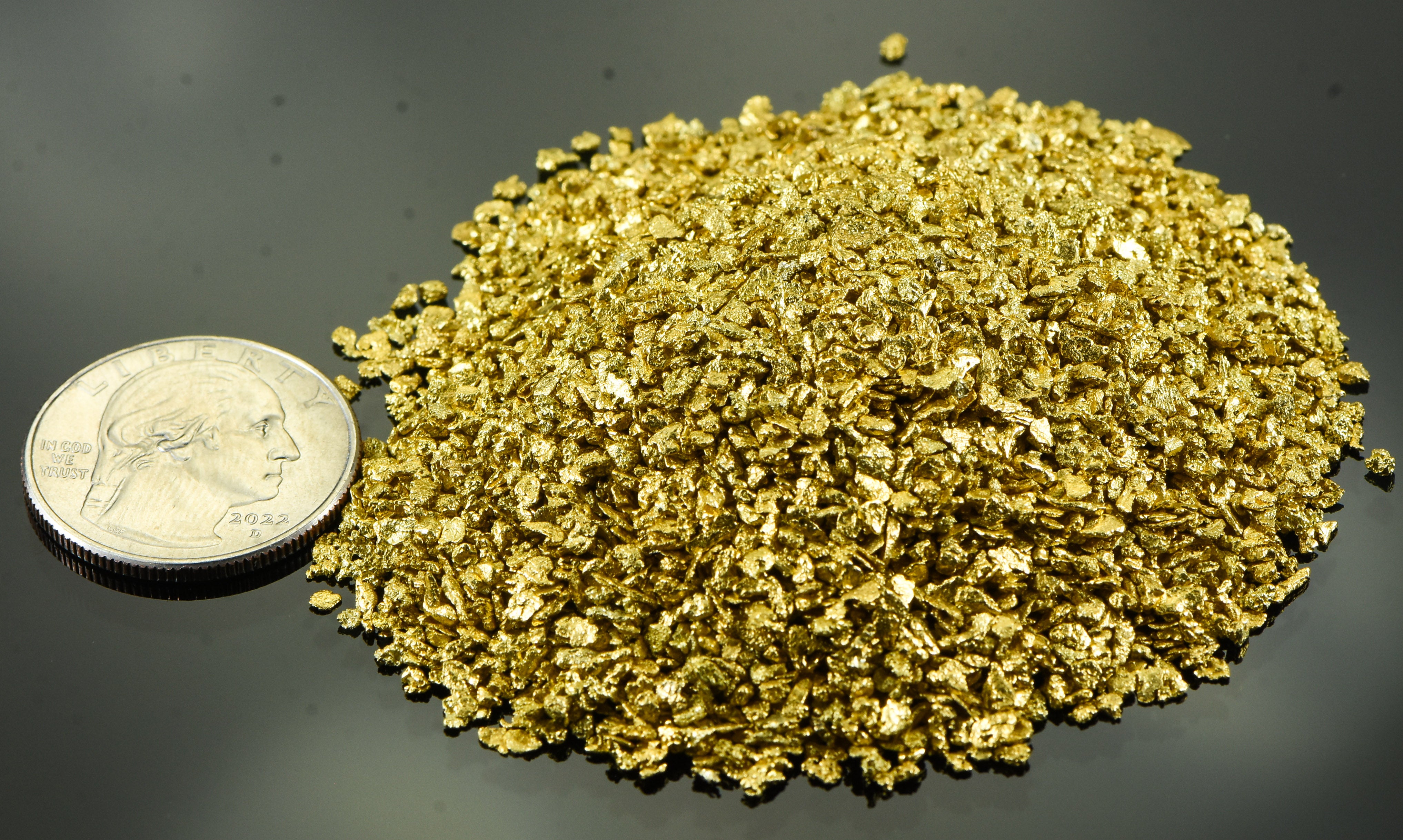 Alaskan Yukon Gold Rush Nuggets 14 Mesh 5 Troy Ounce