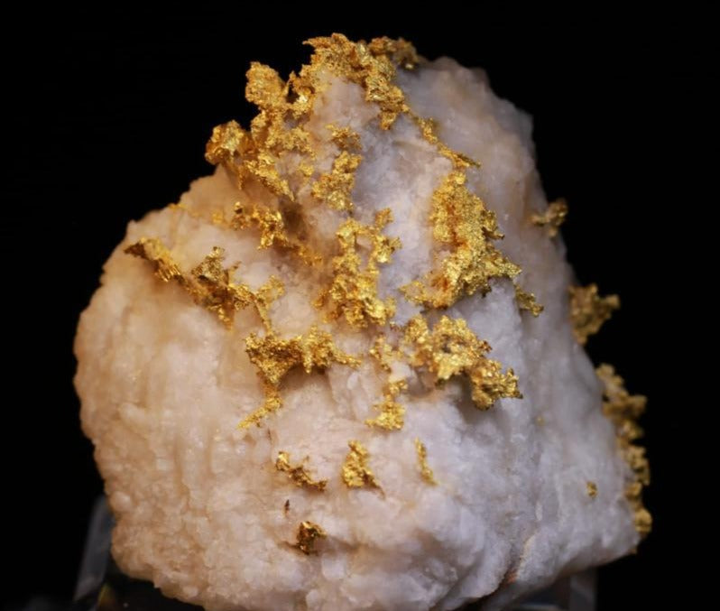 Rare Italian Crystalline Gold Quartz Nugget Specimen 191.00 Grams - Brussons Gold Mine