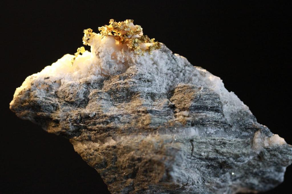 Rare Italian Crystalline Gold Quartz Nugget Specimen 58.70 Grams - Brussons Gold Mine