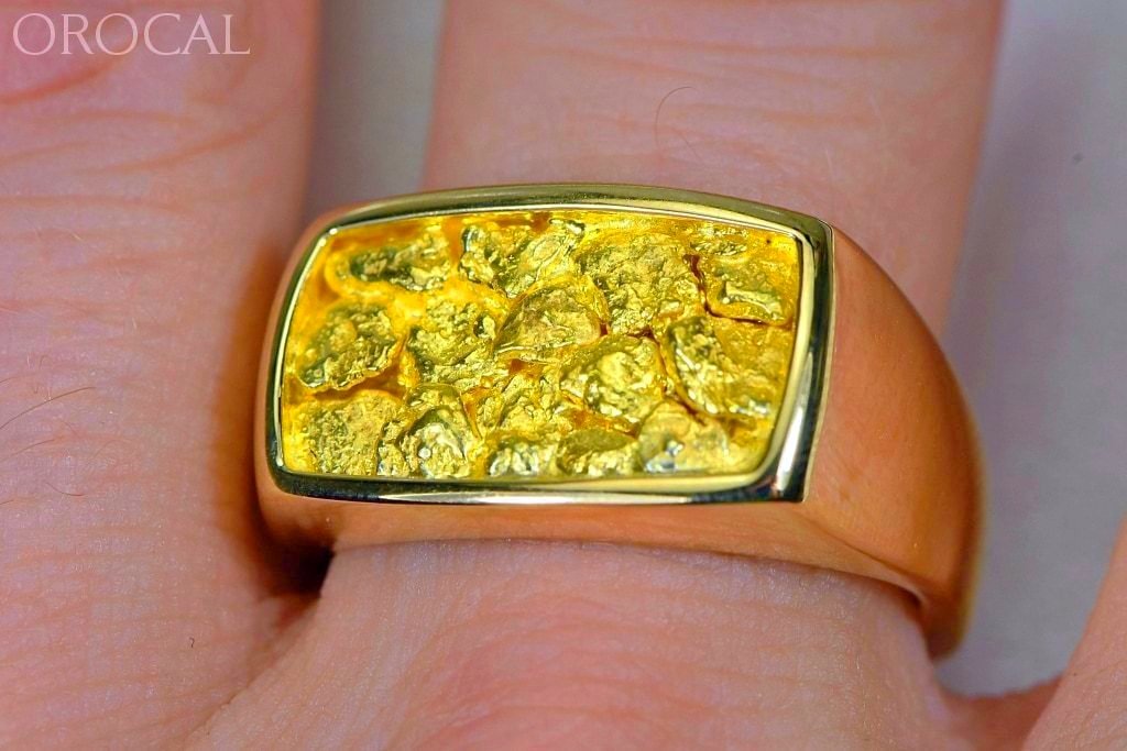 Gold Nugget Men's Ring