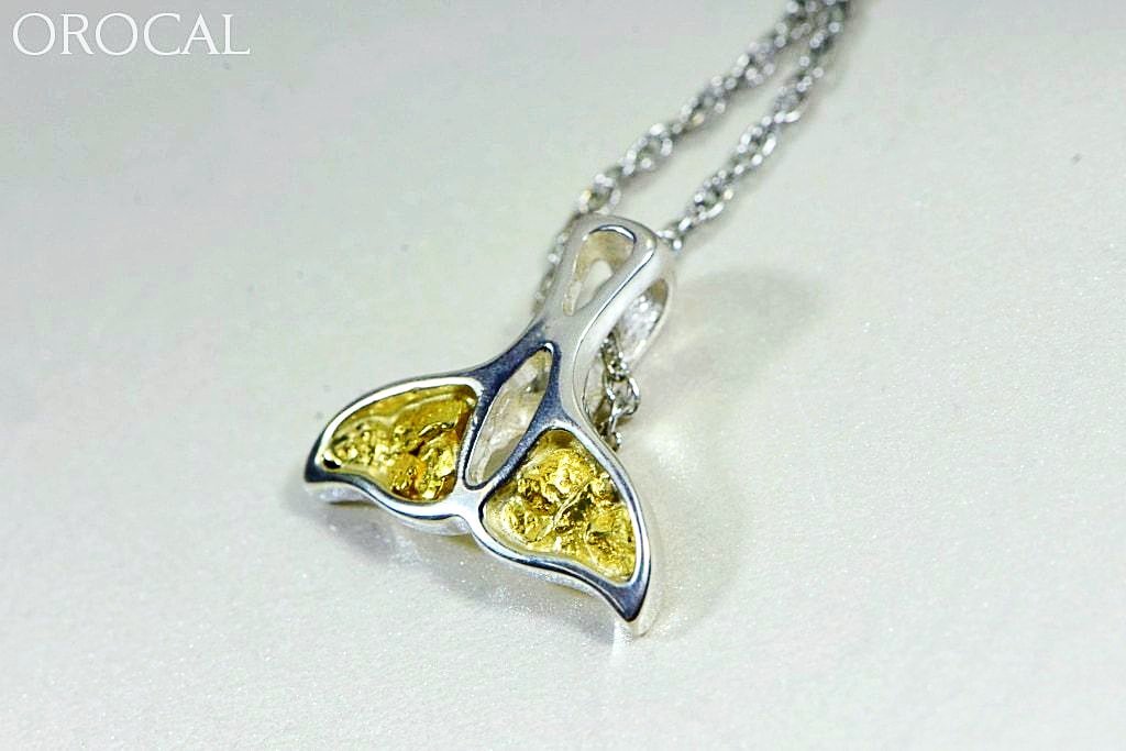 Gold Nugget Pendant Whales Tail - Sterling Silver Special Pwt22Nss Hand Made Jewelry Specials