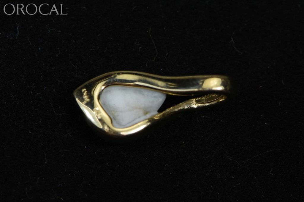 Gold Quartz Pendant Orocal Pn601Qx Genuine Hand Crafted Jewelry - 14K Yellow Casting