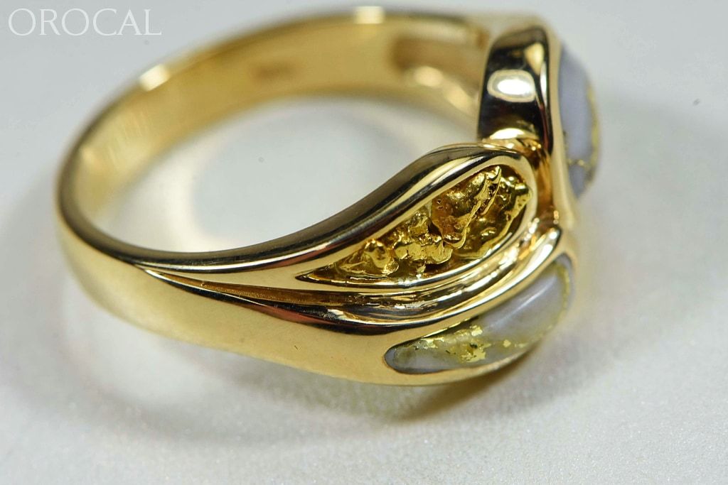 Gold Quartz Ring Ladies Orocal Rll1168Nq Genuine Hand Crafted Jewelry - 14K Yellow Casting