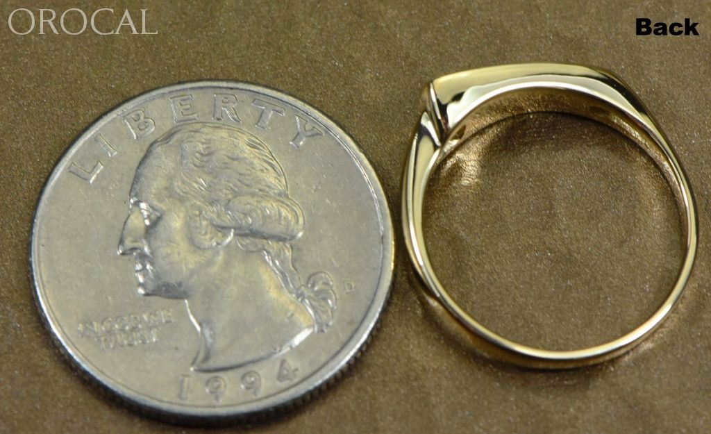 Gold Quartz Ring Orocal Rl1074Q Genuine Hand Crafted Jewelry - 14K Casting