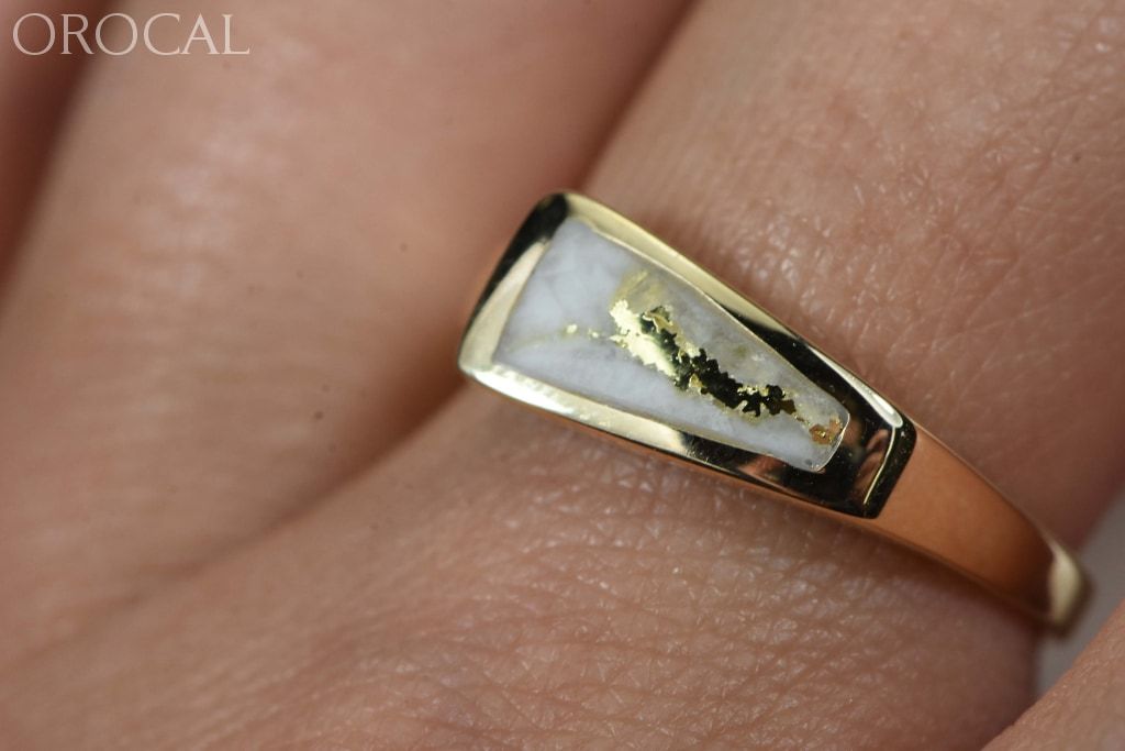 Gold Quartz Ring Orocal Rl1074Q Genuine Hand Crafted Jewelry - 14K Casting