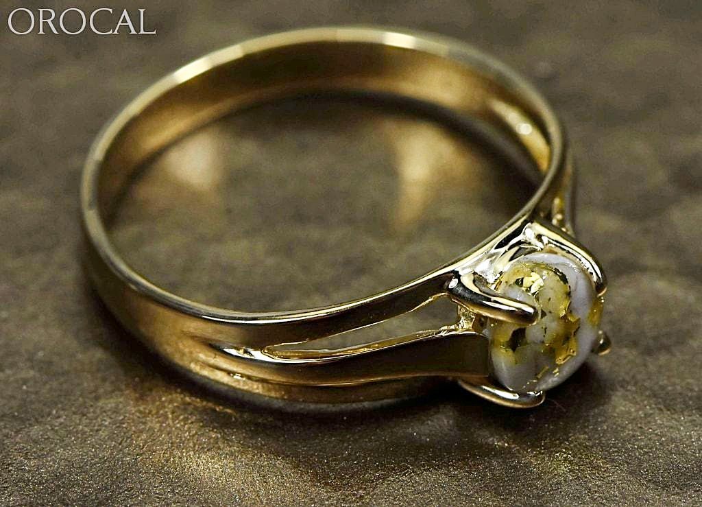 Gold Quartz Ring Orocal Rl787Q Genuine Hand Crafted Jewelry - 14K Casting
