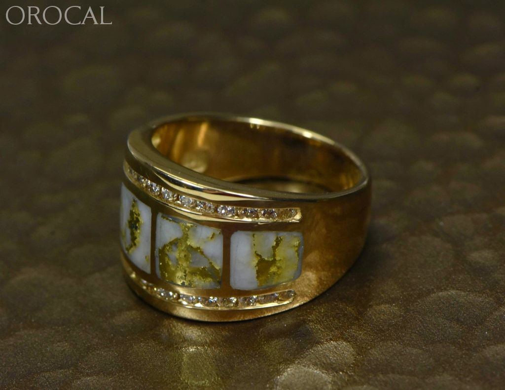 Gold Quartz Ring Orocal Rl892D60Q Genuine Hand Crafted Jewelry - 14K Casting