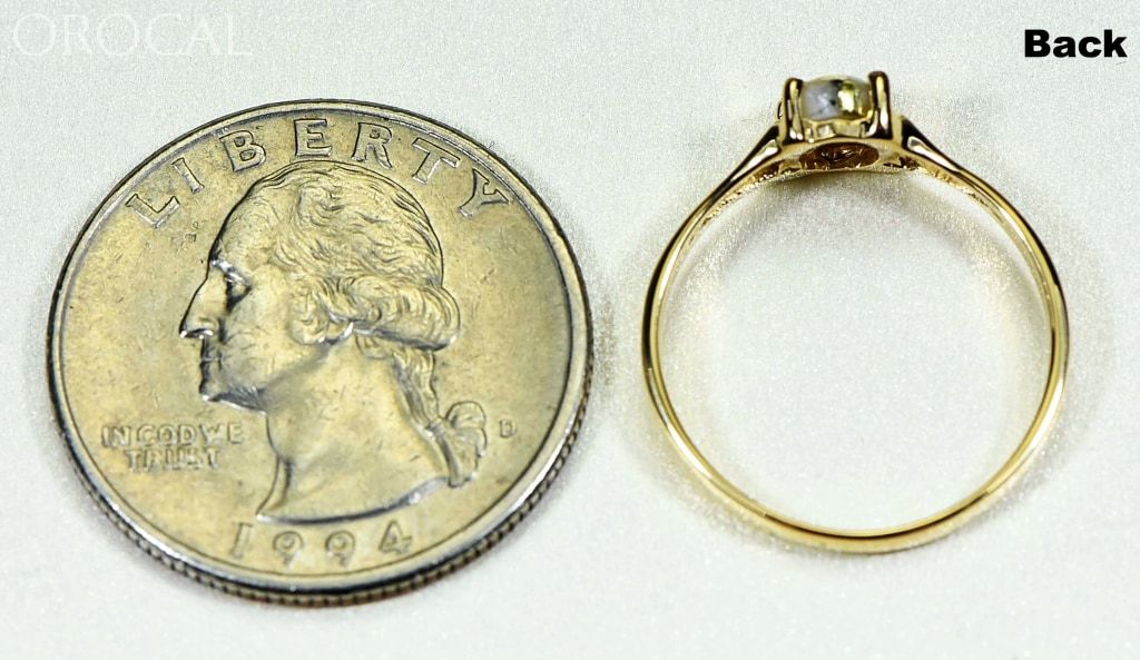 Gold Quartz Ring Orocal Rldl19Q7*5 Genuine Hand Crafted Jewelry - 14K Casting