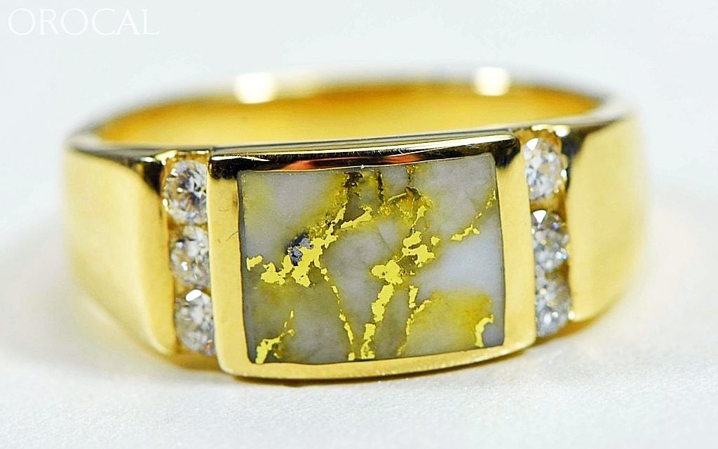 Gold Quartz Ring Orocal Rm1052D42Q Genuine Hand Crafted Jewelry - 14K Casting