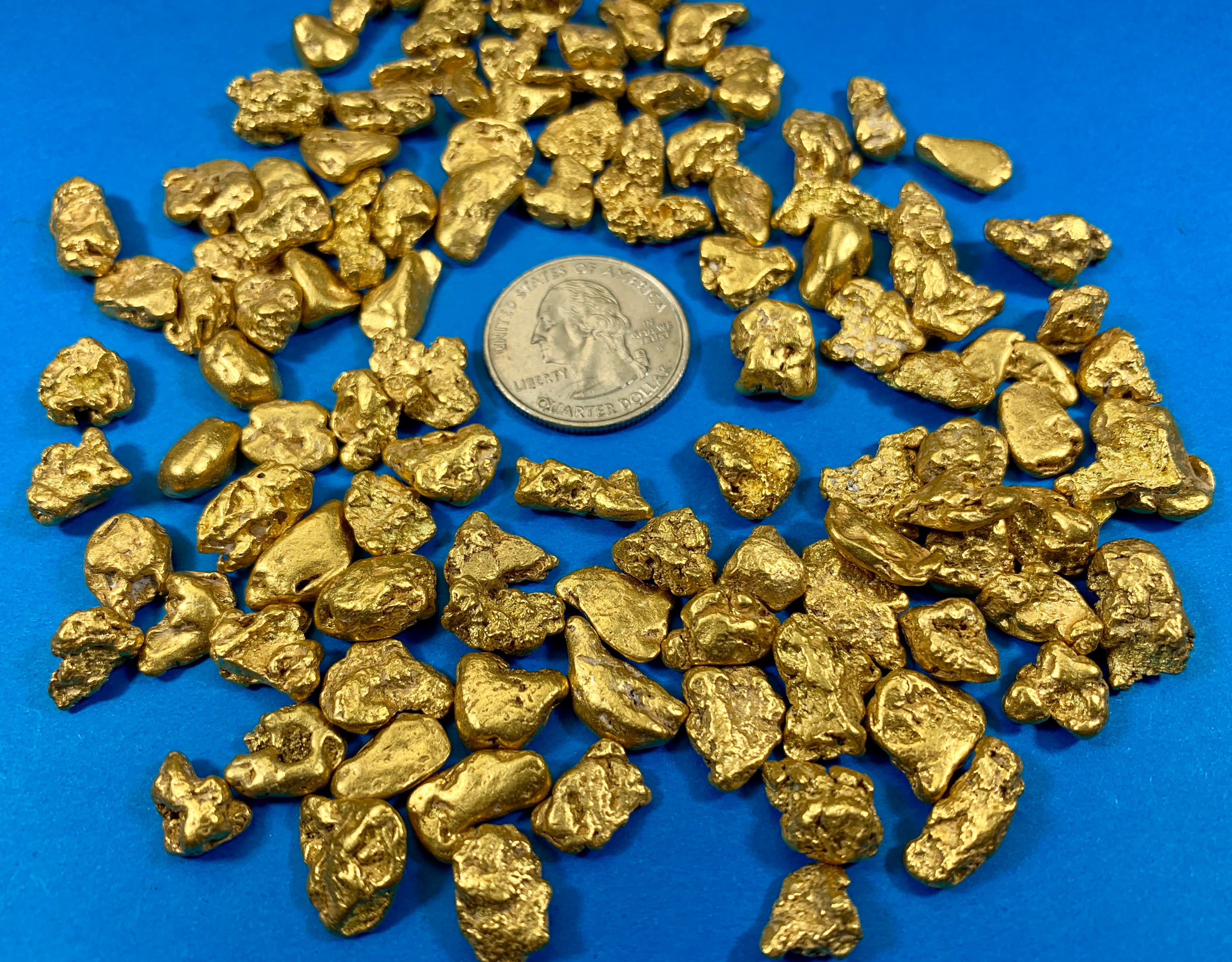 Alaskan BC Natural Gold Nugget 311.00 Gram lot of 2 to 5 gram Nuggets Genuine 10 Troy Oz B&C