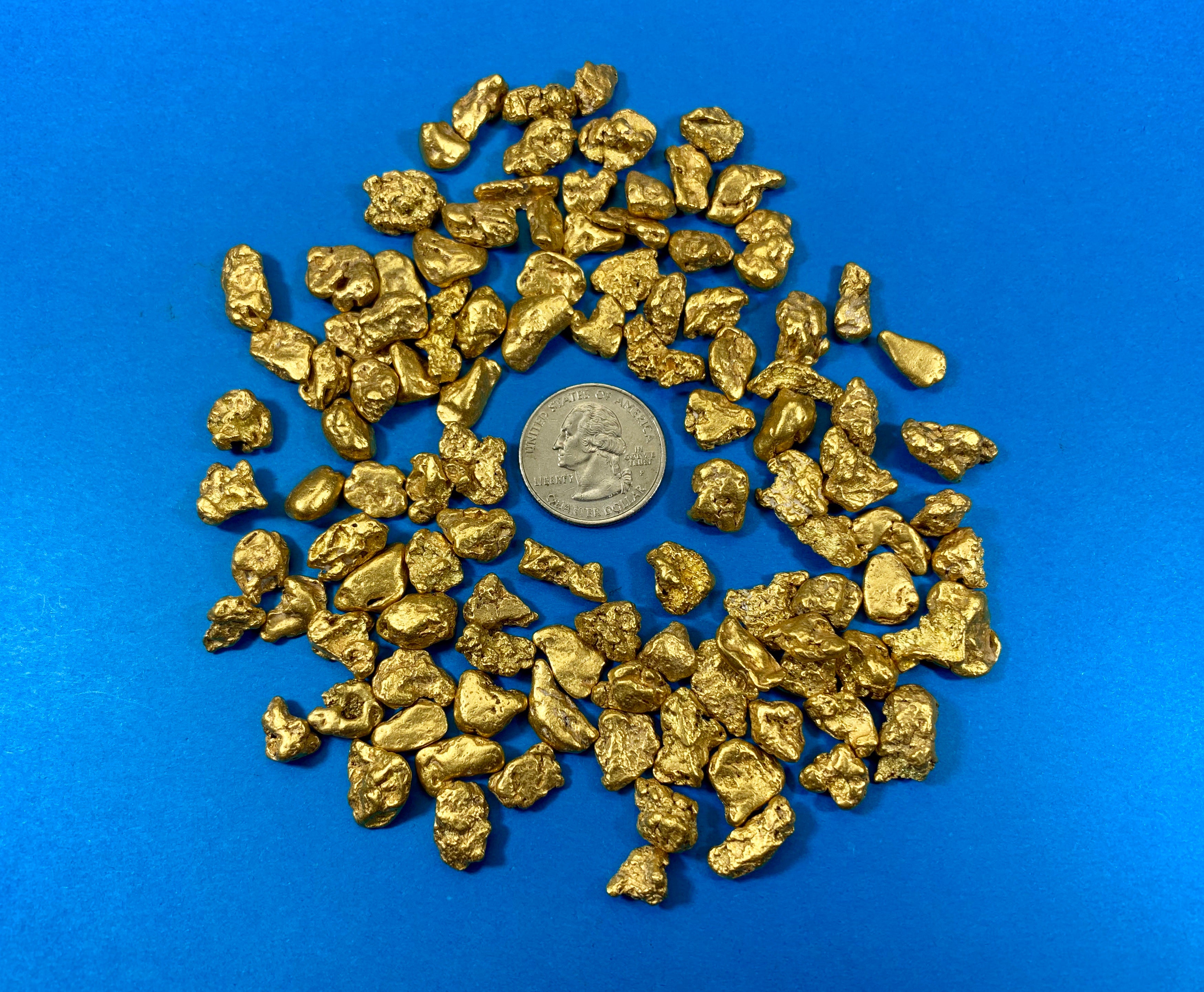 Alaskan BC Natural Gold Nugget 311.00 Gram lot of 2 to 5 gram Nuggets Genuine 10 Troy Oz B&C