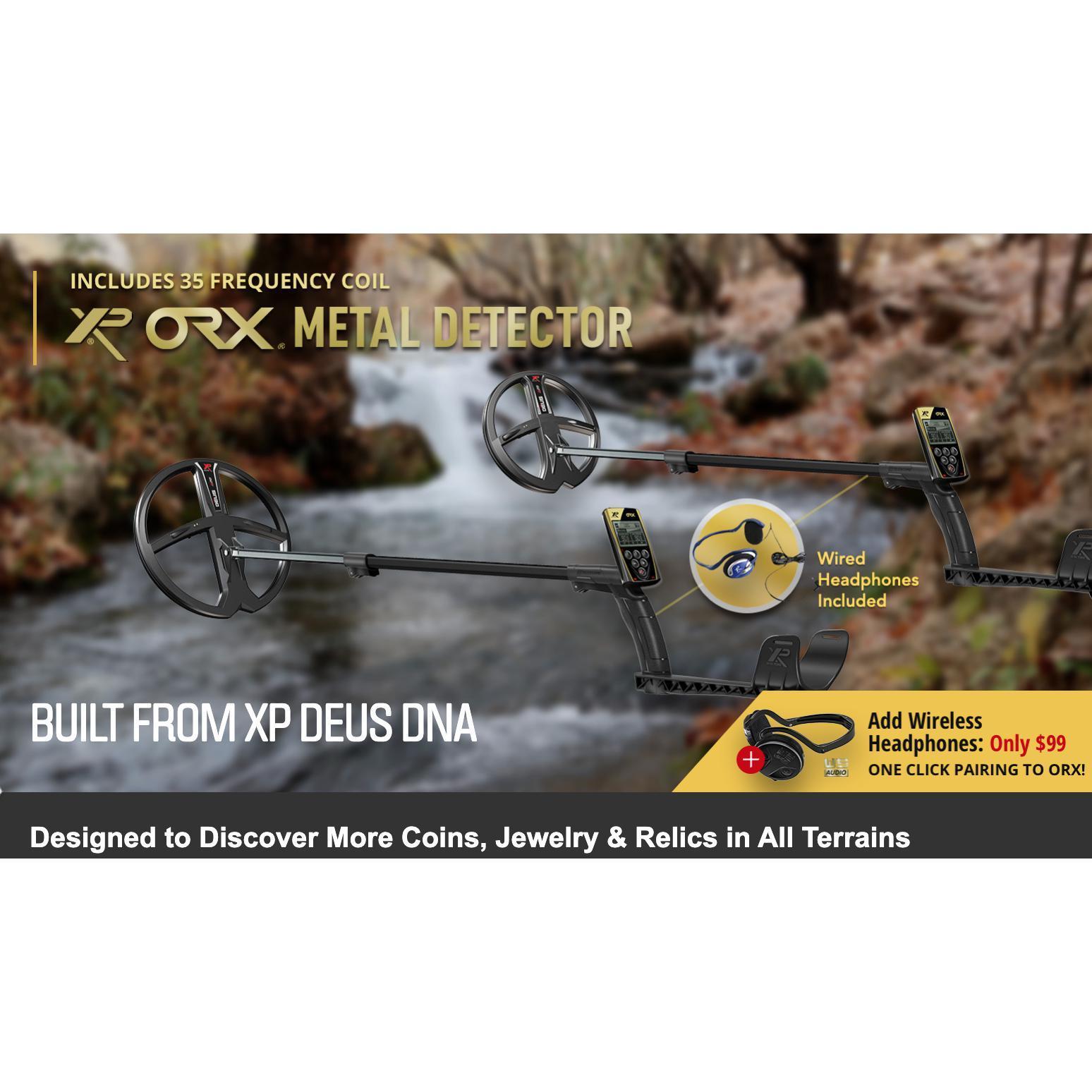 XP ORX Metal Detector 9" X35 Coil & RC-Destination Gold Detectors